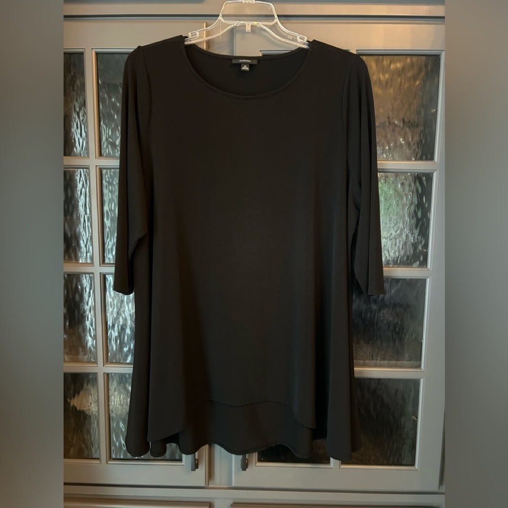Alfani Black Jersey Women's Swing Top/ Tunic